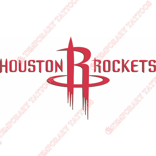 Houston Rockets Customize Temporary Tattoos Stickers NO.1018